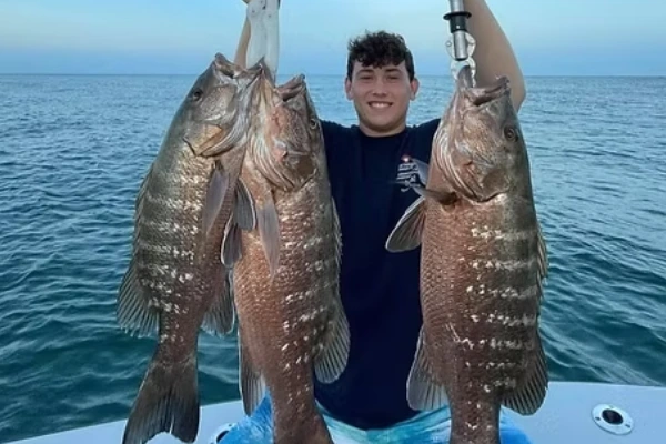 A successful day with Fetched Up Charters ends with fresh catches from Miami Fishing Charters.